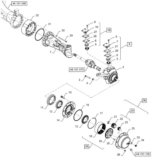 87611437 - Подшипник в сборе